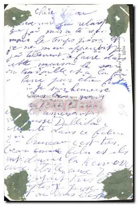 Widok Promenady Anglijskiej w Nicei — wydawca nieznany, numer serii nie widoczny — Rewers