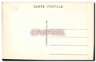 Menton - Algemene uitzicht - Uitzicht genomen vanaf Garavan - J. Gilletta, Nizza — Achterkant