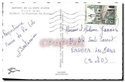 The Promenade des Anglais — Nice — Editions 'Le Guguen' — Back