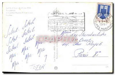 Juan-les-Pins — Algemene uitzicht — Les Éditions aMABs — Achterkant
