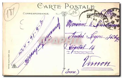 Menton — Stare Miasto — Wydawnictwo Gilletta Fot. Nice, nr 985 — Rewers