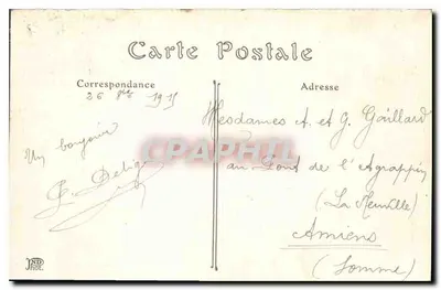 Compiègne — Hotel do Bord Royal — E. Decelle, Compiègne — Verso