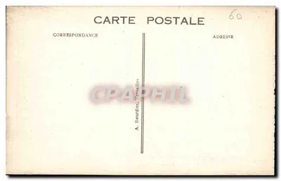 Pałac w Compiègne — Salony Aides-de-Camp — wydawca A. Bourdier, Versailles — Rewers