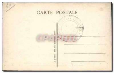 Floresta de Compiègne — O Cruzeiro da Renderização — Localização do Vagão dos Plenipotenciários Alemães — L'H. Paris — Verso