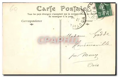 Pałac w COMPIÈGNE — Historia Estery: Festyn; Odrzucenie przez Mardochę (Tapyserie) — ND Phot — Rewers
