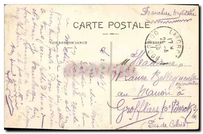 Castelo de Montclard — Dordogne — Coleção A. Astruc, fot. Jules Bassevac — Verso