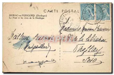 Siorac-en-Périgord - Die Brücke und die Ufer der Dordogne - Verlag 'Rim' — Rückseite