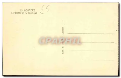Lourdes — Jaskinia i Bazylika — Wyd. P. Doucet — Lourdes — Rewers