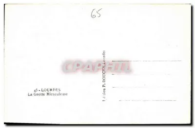 La Grotta Miracolosa — Lourdes — Edición P. Doucet — Reverso
