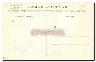 Pont d'Espagne — Kamieniany most przez przepaść — wydawca nieznany, nr serii 9 — Rewers