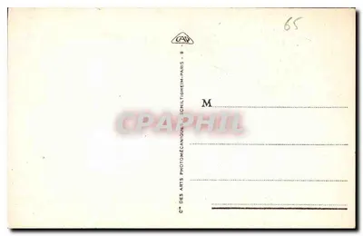 Cauterets - Most Hiszpański — widok mostu i wodospadów — wydawca CAF, nr 61 — Rewers