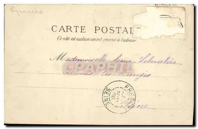 Pikrefitte - Droga do Cauterets - Wydawca: Éd. de la Poste, nr 14 — Rewers