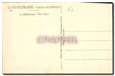 Bibliotheek van het Slot van Chantilly — Kunstuitgave YVON — n°14 — Achterkant