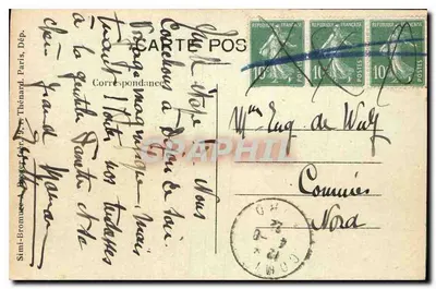 Troyes — Dzwonnica i Katedra św. Jana — Wyd. Th. Gris, nr 49 — Rewers