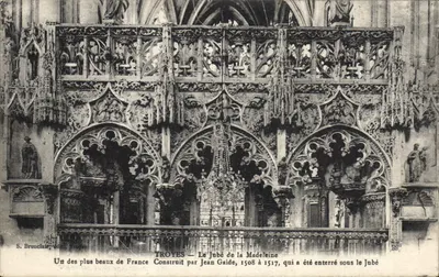 Troyes — Jubé świętej Małgorzaty — Zbudowany przez Jeana Gaide, 1508–1517, który został pochowany pod Jubé