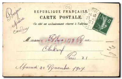 Promenade des Anglais — Nizza — editore Vichy Cardony — Verso