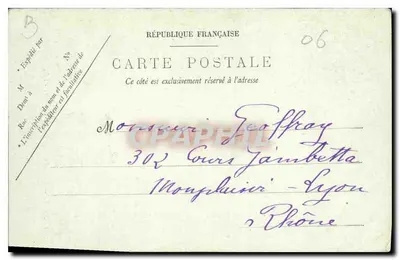 NICE. — Allée des Palmiers au Château. - LL. - N° 275 — Rewers