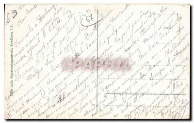 Strasbourg i. E., Münster — Catedral de Nossa Senhora — editor Felix Laub, n° 50193 — Verso