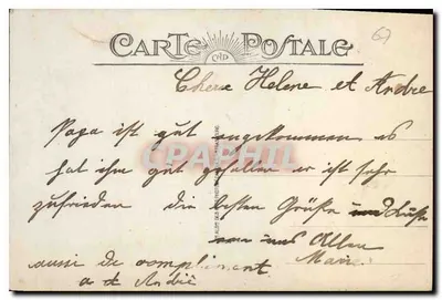 Strasbourg — Widok ku Katedrze — CAP, n°237 — Rewers