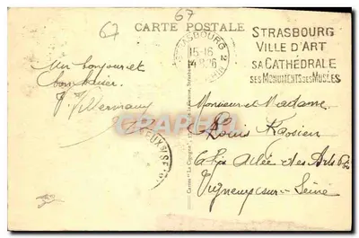 Strasburg — Ogólny widok — 21. - STRASBOURG. - Ogólny widok — Rewers
