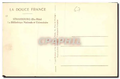 Strażburg — Biblioteka Narodowa i Uniwersytecka — YW017 — Rewers