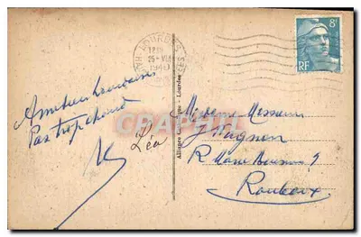 Lourdes — Dom ojca Bernadette Soubrige — Stara pocztówka n°113 — Rewers