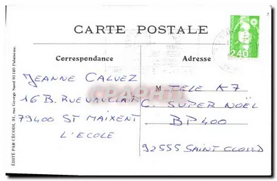 Żołnierz w mundurze — karikatura — Wydawnictwo Cécodi, 31, rue George Sand 91120 Palaiseau — Rewers