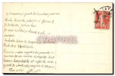 Paysage rural avec canards — seria 104 — éditeur inconnu — Rewers