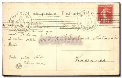 Ovelhas no pasto — depois da chuva — Kaufmann, Pinx — Verso