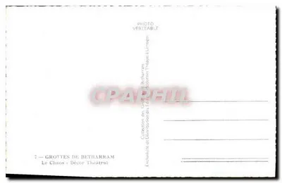 Jaskinie Betharram — Chaos — Dekor Teatralny — Kolekcja Jaskinii Betharram — Rewers