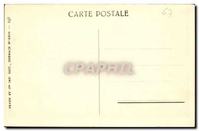 Mont Sainte-Odile — vue panoramique du mont en forêt — Braun & Cie, Dornach, n° 238 — Verso