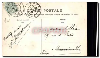 Troyes — Katedra — Kolekcja T.G. nr 6 — Rewers
