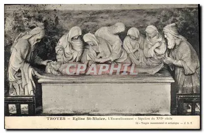 Troyes - Katedra św. Niziera. Pogrzeb - Grobowiec z XVI wieku — J. S. T.