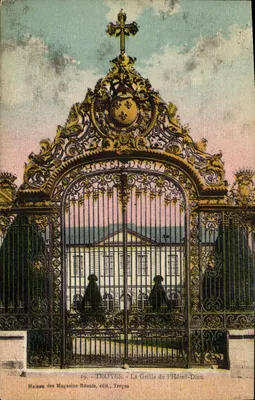 Siatka Hôtel-Dieu — Troyes — Maison des Magasins Réunis, wyd. Troyes