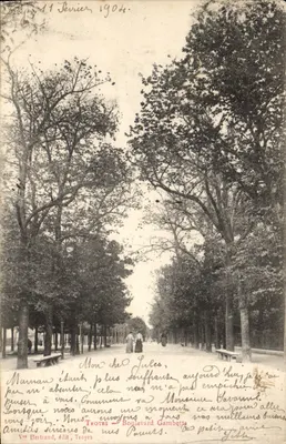 Boulevard Gambetta — Troyes — wydawca Vve Bertrand, n° 24