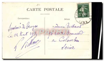 Troyes — Katedra — Kolekcja I, nr 122 — Rewers
