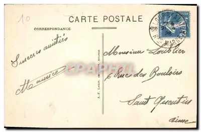 Rouvres-sur-Aube – Bronnen of petrificerende watervallen van Etuf. – Cliché L. Lands — Achterkant
