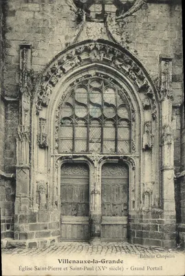 Villenauxe-la-Grande — Igreja de São Pedro e São Paulo (século XV) — Grande Portão — Editor Chopelin