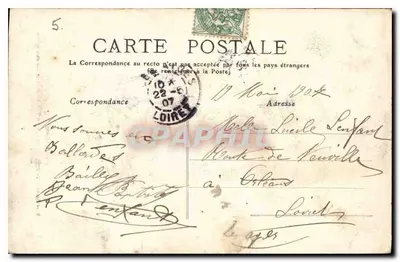 Portal da Igreja de Champigny com as marcas da Guerra 1870-71 — Coleção P. Fleury — Verso