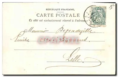 Katedra św. Piotra (XIII–XV wiek) — Troyes, 24.7.1905 — J.S.T. 1 — Rewers