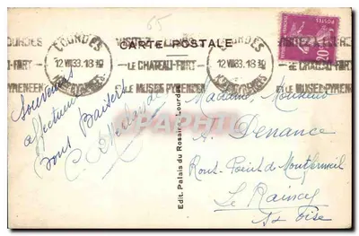 Lourdes — Esplanada i Zamek — n°203 — Rewers