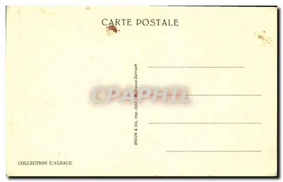 Alzacja — Gniazdo kruków — Braun & Cie, Drukarnia Dornach — Rewers