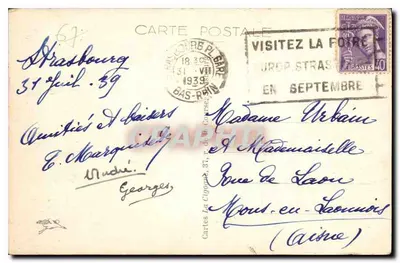 Estrasburgo - Casa Kammerzell — editor Cartes Postales, n° 143 — Verso