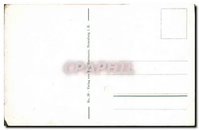 Strasbourg i. E. - Widok w Orangerii — Verlag von Paul Hartmann, Strasbourg — Rewers
