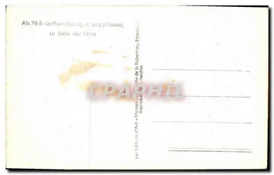 Sala widowiskowa — Zamek Houl Koenigsbourg (Alsacja) — Marasco — Rewers