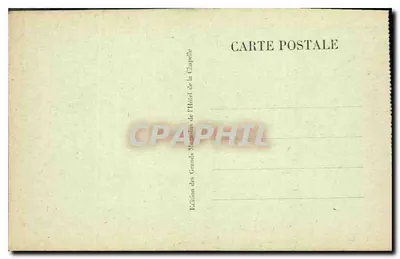 Lourdes — A Basílica e a Cadeia dos Pirineus — Édition des Grands Magasins de l'Hôtel de la Chapelle — Verso