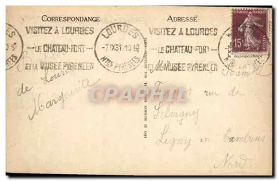 Lourdes — Święty Michał i Bazylika — LL — Rewers