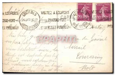Lourdes — A Basílica — Ed. das Galeries Lalayette, n° 154 — Verso