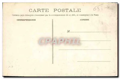 Lourdes - Le Calvaire — widok kalwarii z figurami i schodami — wydawca M.D. nr 9 — Rewers