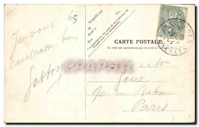 Lourdes — Virgem da Esplanada — V. P. Paris, No. 22 — Verso